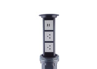 Silver Body Kitchen Pop Up Sockets , Pop Up Outlet Kitchen For Different Standard Plugs